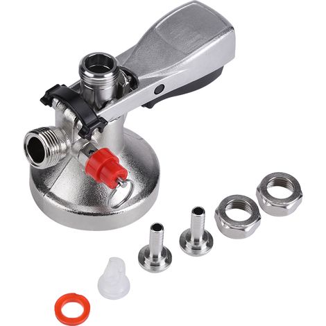 Adaptateur de Fût Type G en Acier Inoxydable pour Bière Pressurisée avec Valve d'Air - Usage Maison (1/5)