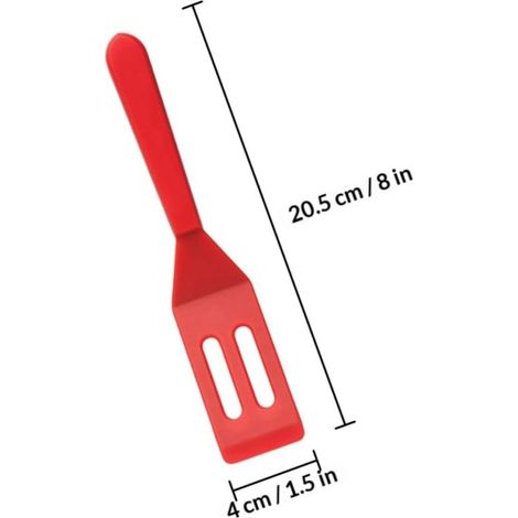 Spatules en Silicone Rouges 3pcs pour Pâtisserie Pelle Antiadhésive Facile à Nettoyer et Rangement Pratique, Cuisine et Présents (1/5)
