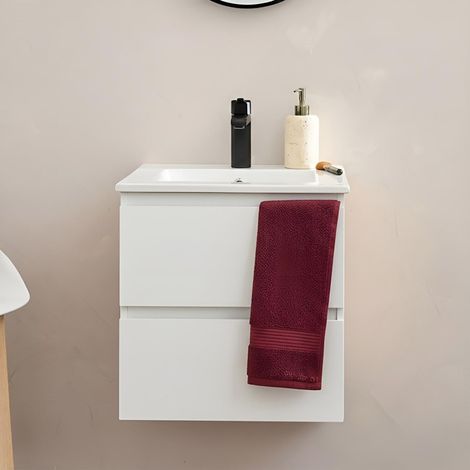 Waschtisch 45cm und schwarze Armatur SORRENTO (1/5)