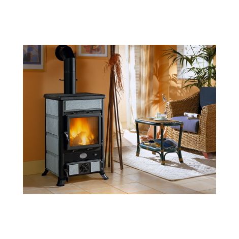 Kaminofen Rosella R1 BII 8,7kW Stein Serpentino H92xB58xT59cm
