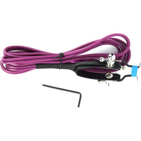 1.8m Cordon Silicone avec Clip pour Alimentation Tatouage, Ligne Crochet pour Machine à Tatouer (Violet) (1/5)