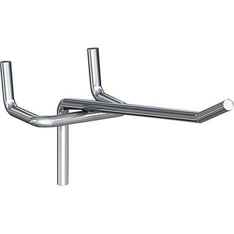 Ganci singoli in metallo per pannello forato - 20 cm. - 8 pz.