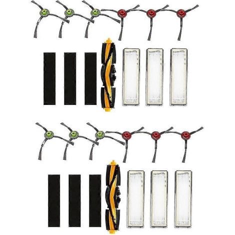 Pièces détachées pour aspirateur Deebot Ozmo 950/920 : 2 brosses rotatives, 6 filtres, 6 éponges, 12 brosses latérales. (1/5)