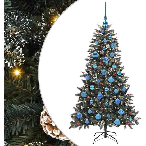 Albero di Natale artificiale con 150 LED Verde 150 cm vidaXL