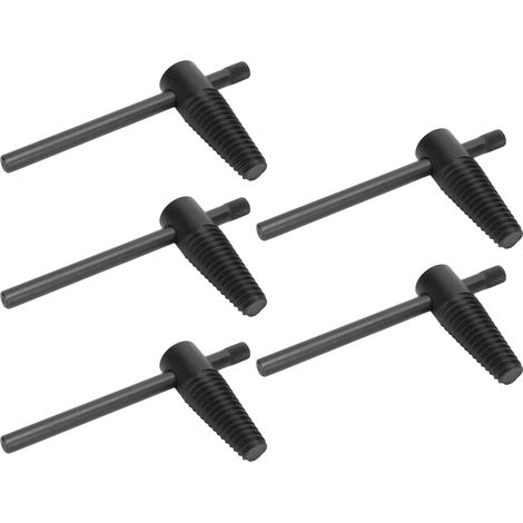 Ensemble de 5 extracteurs de tuyaux d'eau de 1/2 pouce, outil de retrait de tuyaux endommagés, acier à haute teneur en carbone avec poignée (1/5)