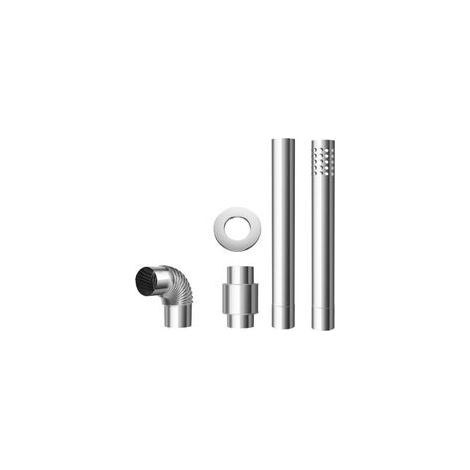 Kit de tuyau de poêle à conduire, en acier inoxydable, pour chauffe-eau à gaz, avec accessoires complets et contrôle efficace de la chaleur (1/3)