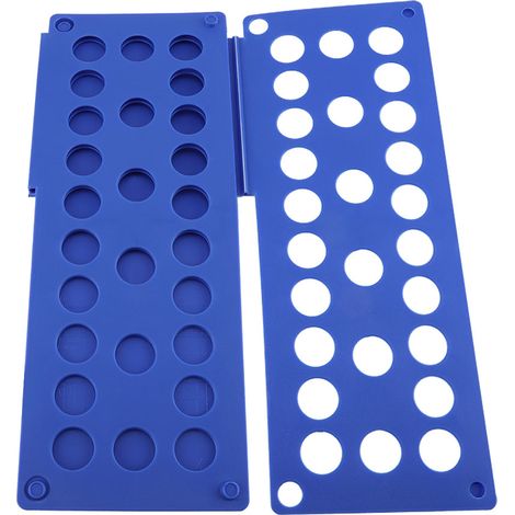 Kleiderorganizer-Set mit Faltbrett für Hemden und Hosen, geeignet für Erwachsene, Kinder und Jugendliche (Blau) (1/5)