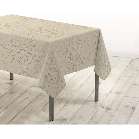 Nappe Antitache Rectangulaire "Zoé" 140x240cm Naturel (1/5)