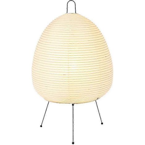 Lampe de table LED style lanterne de papier Xuan de style japonais (réf. 1009920159101) pour salon, chambre, chevet, bureau, hôtel, maison d'hôtes, lampadaire à trois pieds, prise européenne standard (1/5)