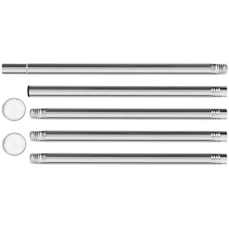 QORVA-Tringle à vêtements Extensible, 68-193 CM Tringle à Vêtements en Acier Inoxydable Réglable - Rail pour Suspendre des Cintres et Habillement Dans une Penderie, pour Chambre à Couch