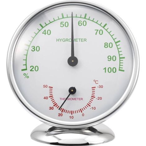 Thermo-hygromètre Trywise 6510 Alu aluminium A001041 (1/3)