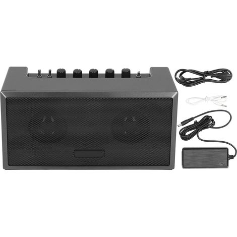 Mini haut-parleur électrique guitare pratique 8W 100-240V prise AU boîtier accessoire (1/5)
