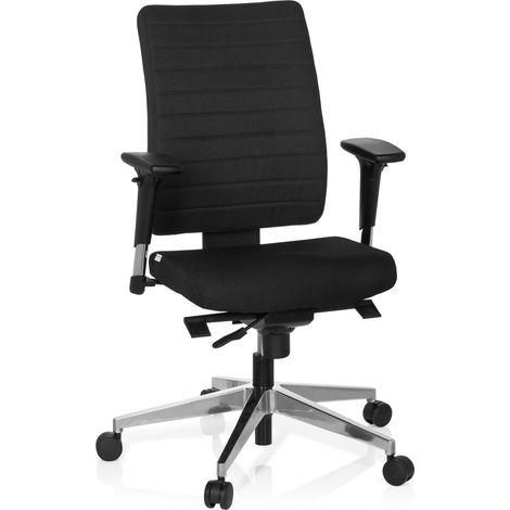 Bürostuhl / Drehstuhl PRO-TEC 350 Stoff schwarz hjh OFFICE (1/5)