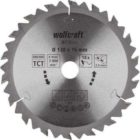 Wolfcraft Lames de scies circulaires manuelles Série marron (coupes rapides, grossières)