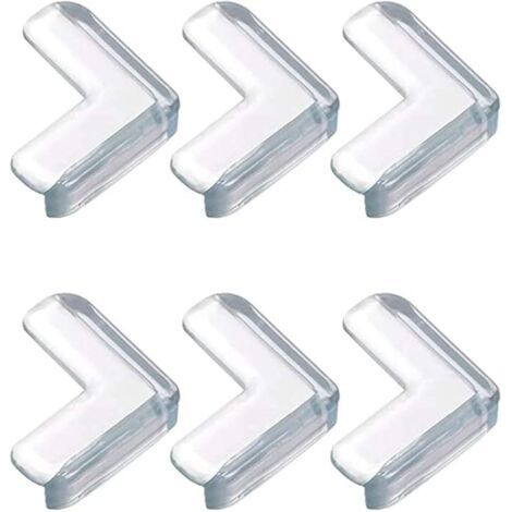 Protection Coin de Table Bébé, 6Pcs Protecteur d'angle de Meuble Transparent, Doux et Haute Résilience, Protège Le Bébé des Angles Vifs de la Table (L-Shape) (1/5)