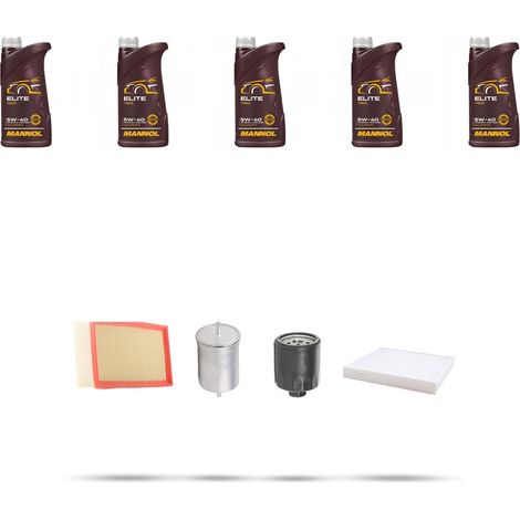 Kit tagliando 4 FILTRI e 5L OLIO compatibile con Seat Toledo II 1.6 16v 77kw dal 2000 (1/5)