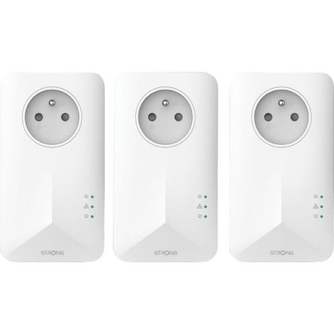Strong Powerline 1000 1000 Mbit/s Ethernet Blanco 3 Pieza(s)