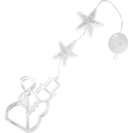 Guirlande lumineuse de Noël avec ventouses. pour éclairage intérieur sur vitrines. facile à accrocher. sans perçage. pour décoration lumineuse dans les vitrines