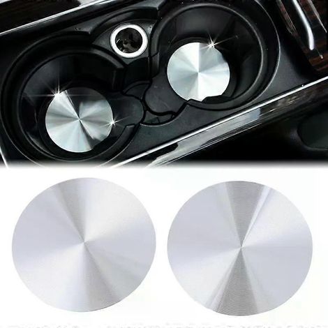 Lot de 2 tapis de protection pour porte-gobelets, compatibles avec Range Rover Sport et Discovery (référence universelle D7YA). (1/4)