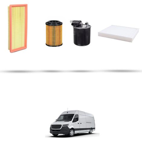 Kit tagliando 4 filtri compatibile con Mercedes Sprinter III (907,910) 317 CDI 125kw dal 2018 (1/5)