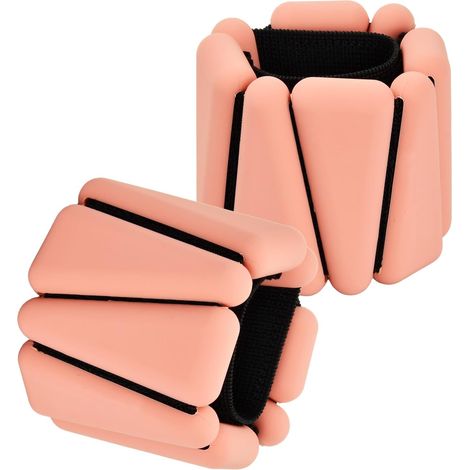 2 Pcs Poids pour Poignet et Cheville, Réglables Bracelet Poids Fitness pour Femmes Hommes Enfants, Poids Bras Jambes en Silicone, Bracelets Poids Lourd Gym Jogging Yoga