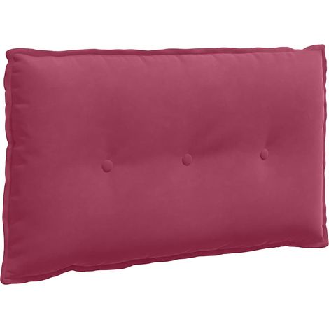 Cojín de Espalda Rojo vino 80 x 50 cm Tela de pana vidaXL