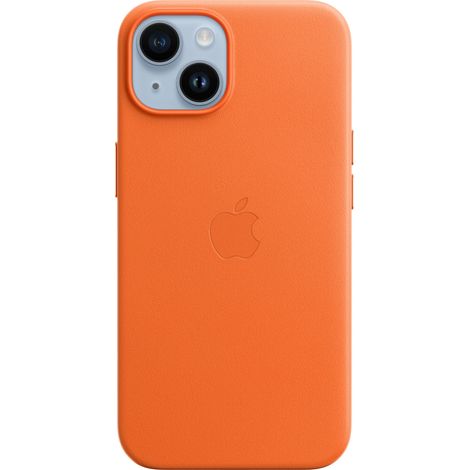 Apple Custodia Cover Case per Iphone 14 in Pelle - Arancione (1/4)