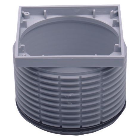 Soporte de rejilla d 110/92mm/100x100mm completo con junta tórica