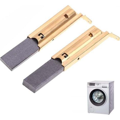 2 piezas de escobillas de carbón L94MF7 para motores de lavadoras de tambor, escobillas de carbón para motor eléctrico, accesorios de repuesto para lavadoras, 5 x 13,5 x 39,6 mm (1/4)