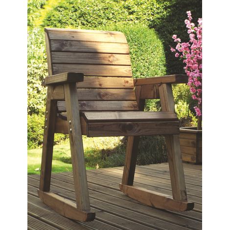 Charles Taylor Wooden Garden Rocker Seat Rocking Chair FP (1/2)