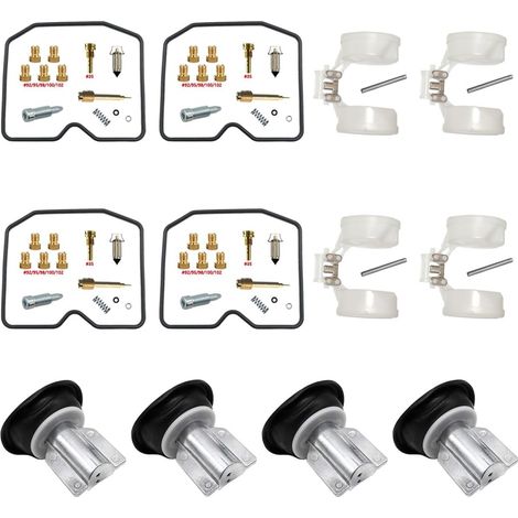 Vergaser Reparatursatz für ZR1100 Zephyr 1992-1996 1100cc 1100 Basic Kit (x4) Passend für ZR1100 Zephyr Inline-4 CVK34 Vergaser Messingdüsen Nitril-Dichtungen OEM-Spec 1100cc (1/5)