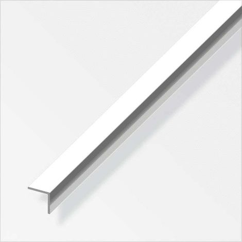 Angolare 30x15x1 Alluminio Anodizzato Bianco 1m - Profilo Resistente (1/2)