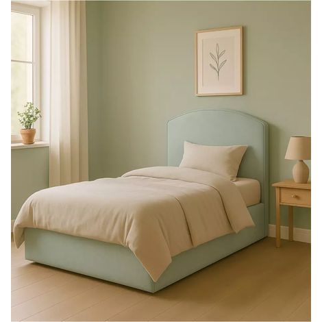 letto una piazza e mezza con contenitore "moon" in tessuto celeste 120x190 cm (1/4)