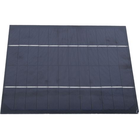 Panneau solaire monocristallin en silicium 6W 12V pour extérieur, idéal pour la fabrication de chargeurs de batterie DIY.
