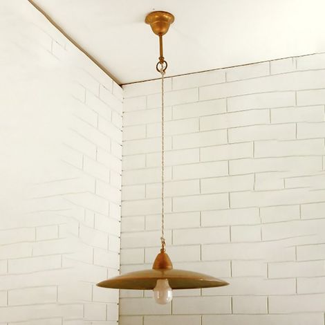 Lampadario rustico lampadari bartalini elisop s35 e27 led ottone sospensione (1/5)