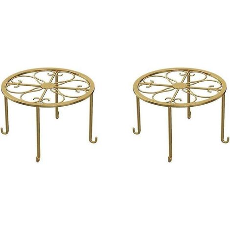 Support de pot de fleurs en fer au sol pour plantes de jardin, balcon, support rond, décoration d'intérieur