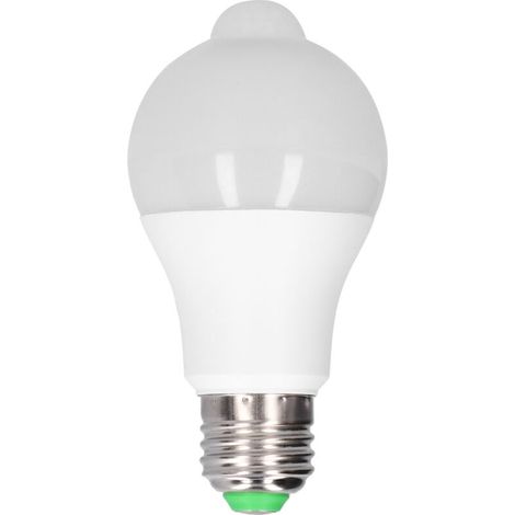 Ampoule LED E27 avec détecteur de mouvement PIR – 12W, blanc chaud, 1080lm – Tension 85-265V, pour couloir et chambre (1/5)