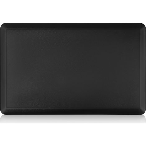 Tapis Antifatigue Noir en PVC Haute Densité Mousse, Antidérapant et Multifonctionnel, pour Bureaux et Comptoirs de Caisse, Dimensions 44x71x1,2 Cm (1/5)