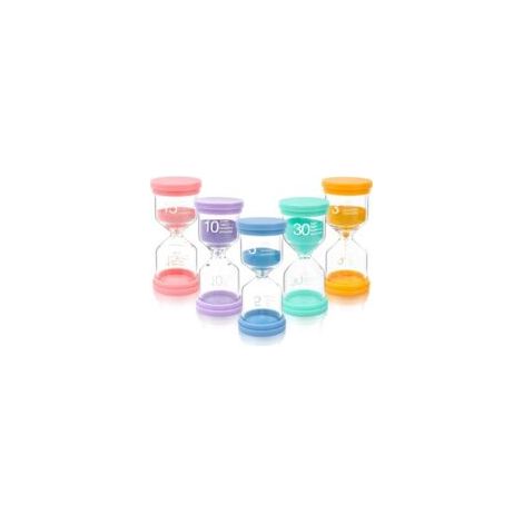 Set di 5 timer smaltati - timer da 3/5/10/15/30 minuti - adatti per cucine, uffici, biblioteche - decorativi da tavolo - Crezuo