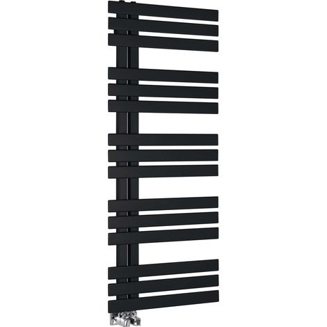 Sapho Silvana - Scaldasalviette 124x50 cm, nero opaco IR154B (1/5)