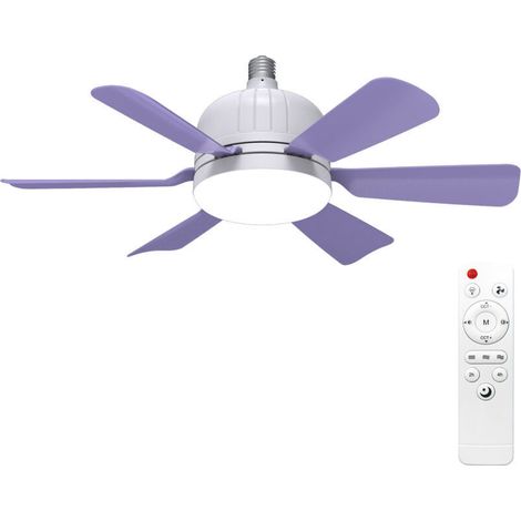 Jeffergarden Plafonnier ventilateur silencieux à pales amovibles - 6 lumières - RVB - Télécommande - Chambre, salon (1/5)