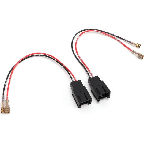Paire d'adaptateurs de faisceau de câblage pour haut-parleurs de portière de voiture 12 V 3 A 10 W avec prise de remplacement pour Peugeot (1/5)