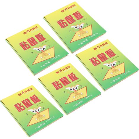 Lot de 5 plaques adhésives pour pièges à souris, idéales pour la cuisine. (1/5)