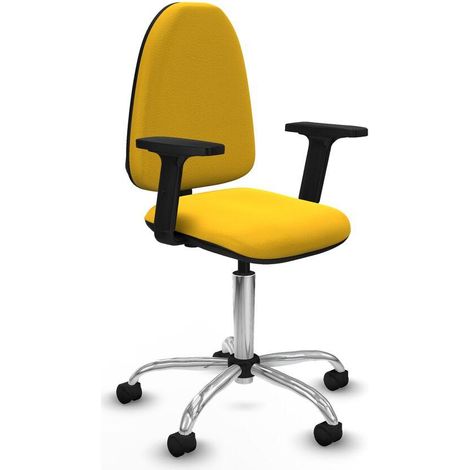 Piqueras y Crespo Aýna silla de oficina ergonómica amarilla