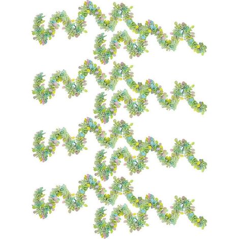 Guirlande à franges vertes décorative pour Pâques (lot de 16 pièces) (1/5)