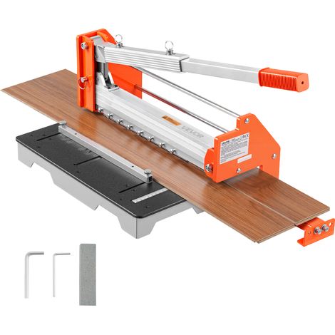 VEVOR Taglierina per Pavimenti in Vinile da 304,8 mm, Taglierina Laminata Spessore di 16 mm con Leva in Lega di Alluminio, Piastra di Supporto Telescopica, Taglia Determinati di Legno Ingegnerizzato