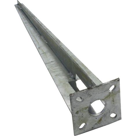 Estexo – Douille d'impact manchon de sol Ø34mm – Acier galvanisé à chaud – Longueur 50 cm – Montage rapide sans béton (1/2)