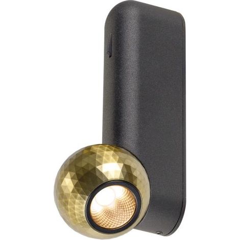 Plafonnier et applique DYSKO switch PHASE 2700K 67 W 36° noir / or - SLV - 1010312 (1/3)
