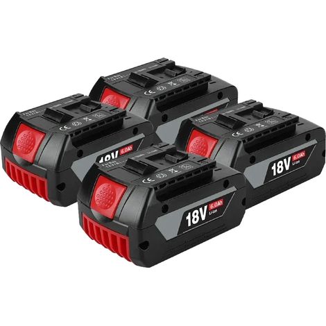 Batería de 18 V, capacidad de 6000 mAh, 4 baterías de 6,0 Ah. (1/2)