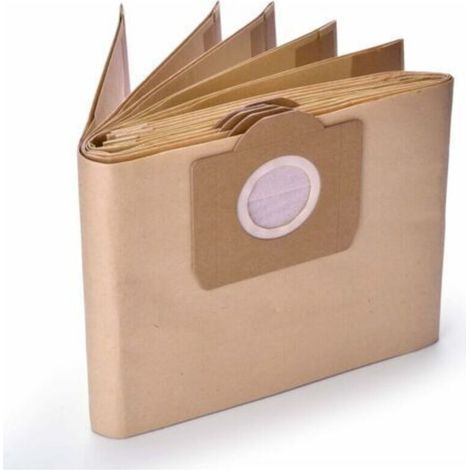 Sacs Aspirateur pour Karcher WD3, WD3P, MV3 - Lot de 5 Sacs Filtrants en Papier de Rechange pour Aspirateur Wet & Dry - Pièces Détachées et Accessoires pour Karcher WD3 Premium (1/4)